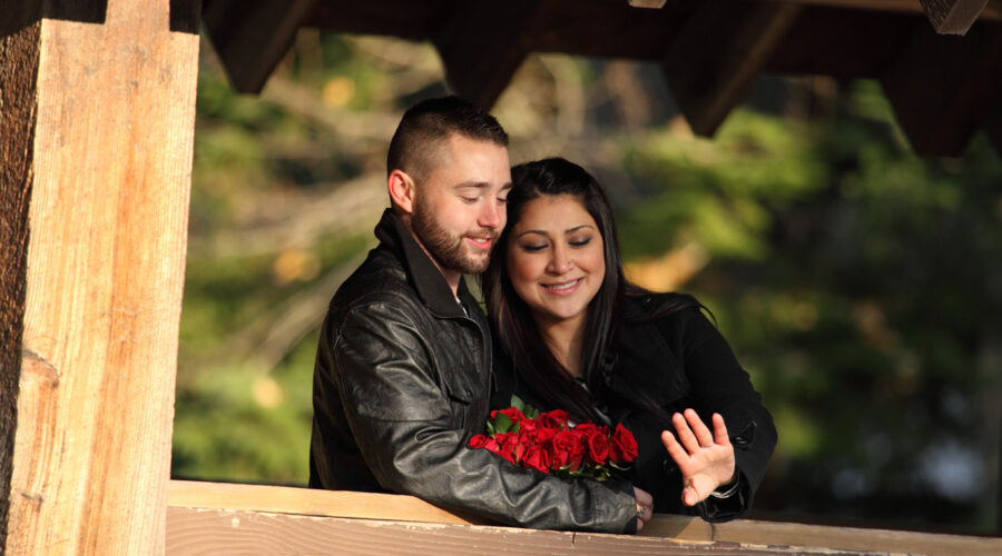 Winter Engagement Proposal In Whistler BC Canada