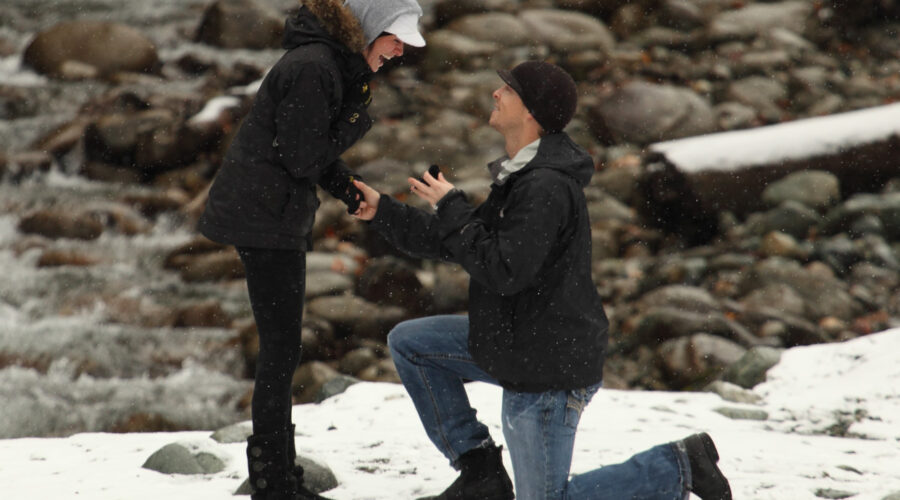 Secret Whistler Engagement Proposal Photography Service