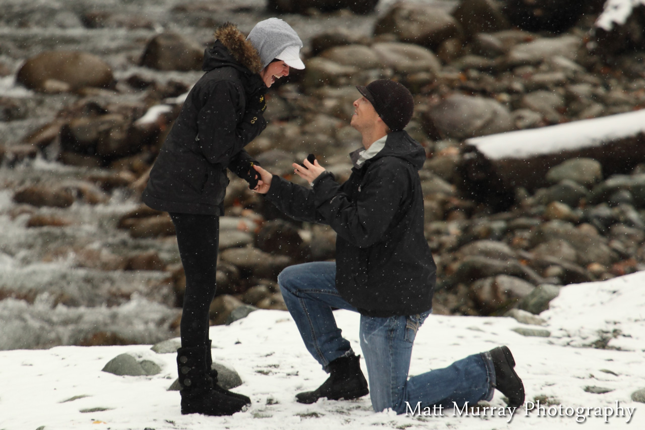 Secret Whistler Engagement Proposal Photography Service