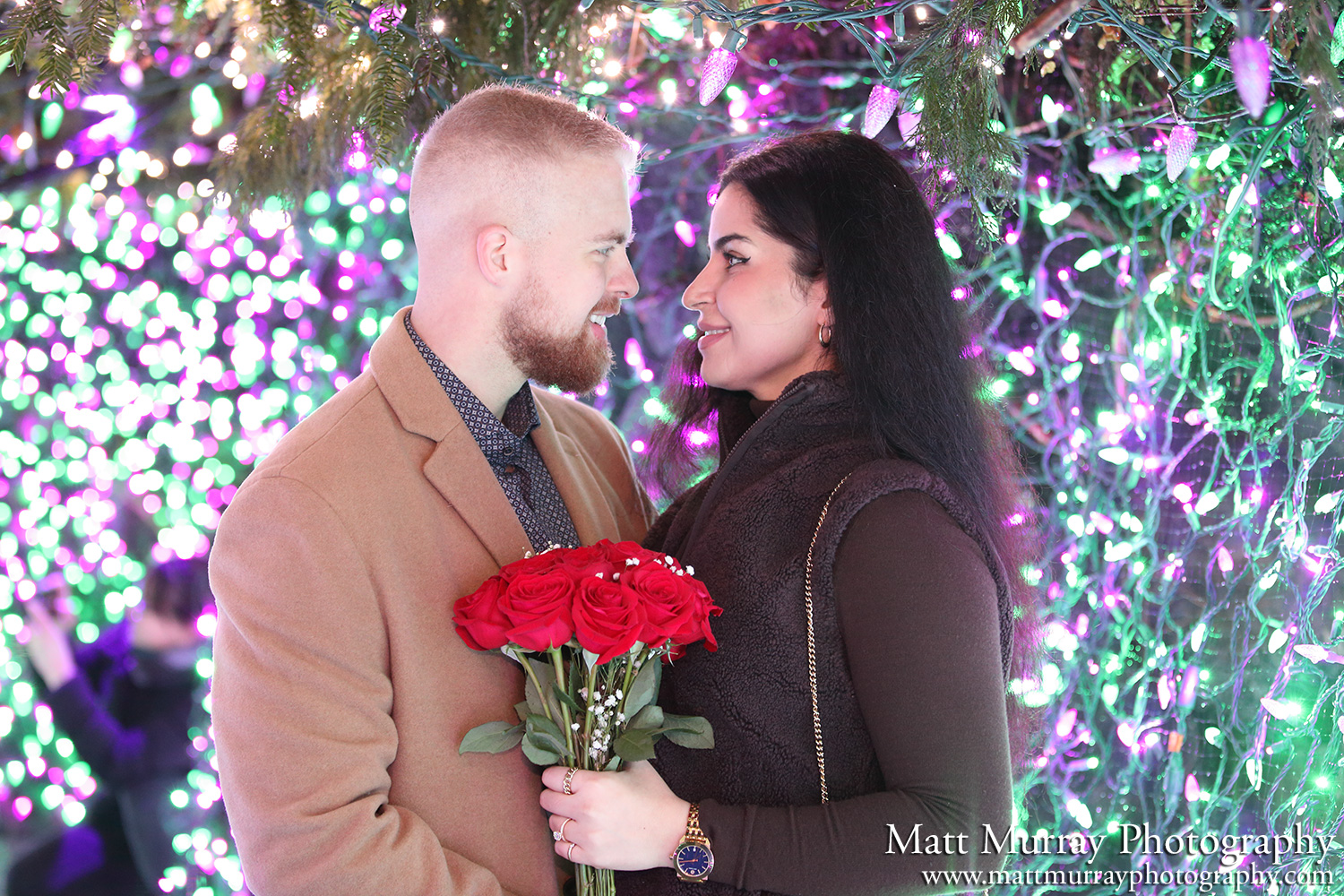 Festival Of Lights Engagement Proposal Photography