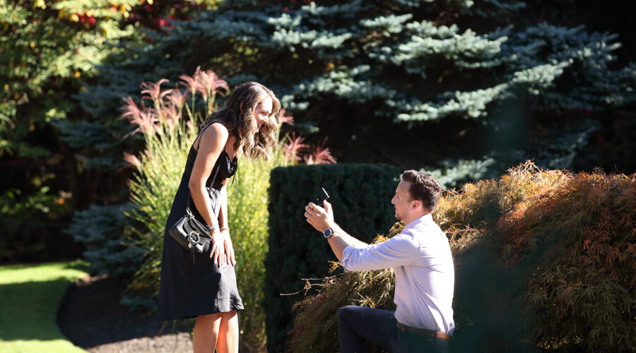 Vancouver Queen Elizabeth Park Fall Season Engagement Proposal