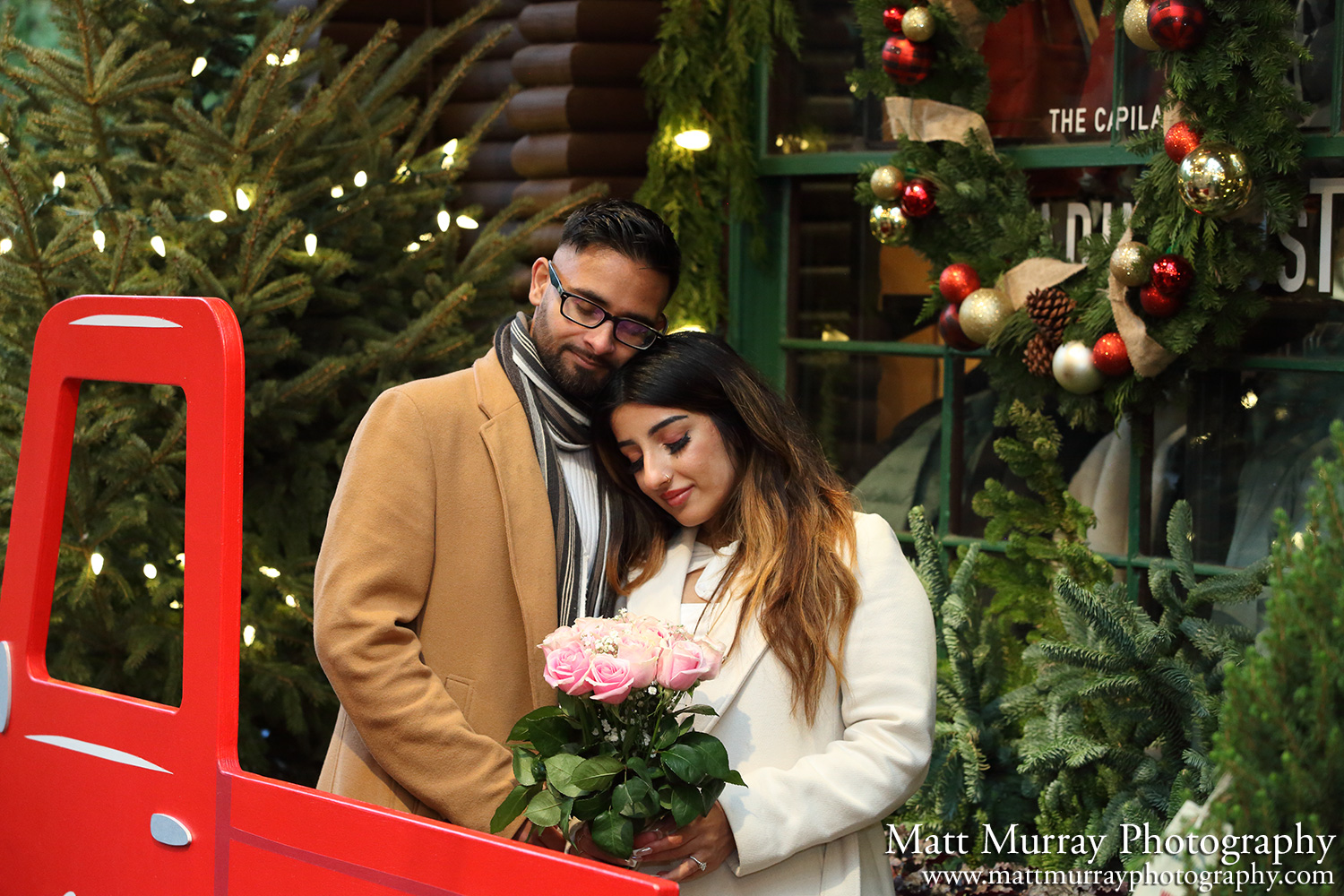 Capilano Suspension Bridge Canyon Lights Engagement Proposal