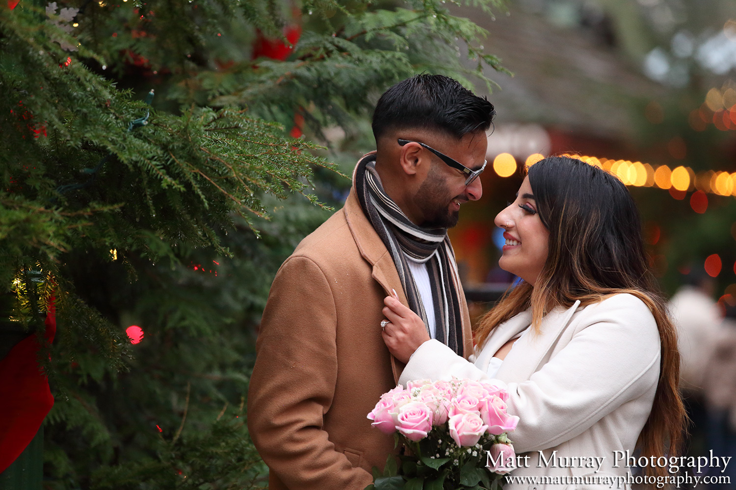 Capilano Suspension Bridge Engagement Proposal Winter