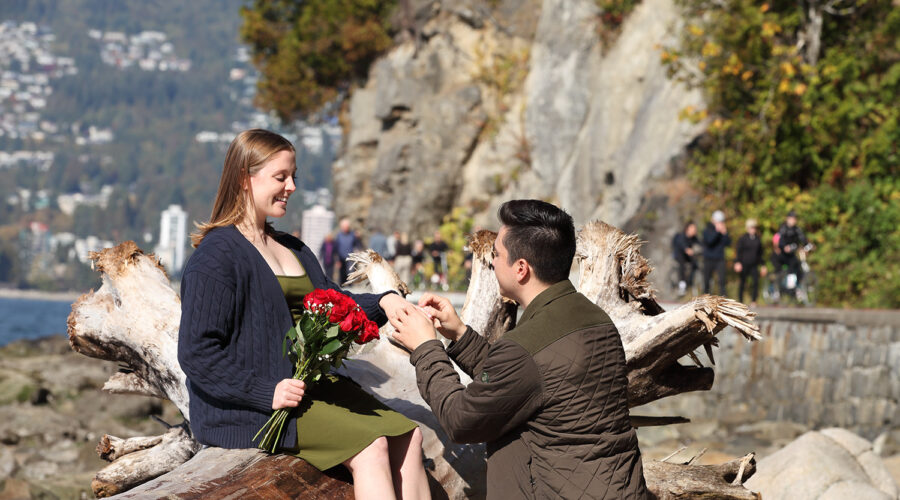 Vancouver Stanley Park Third Beach Engagement Proposal