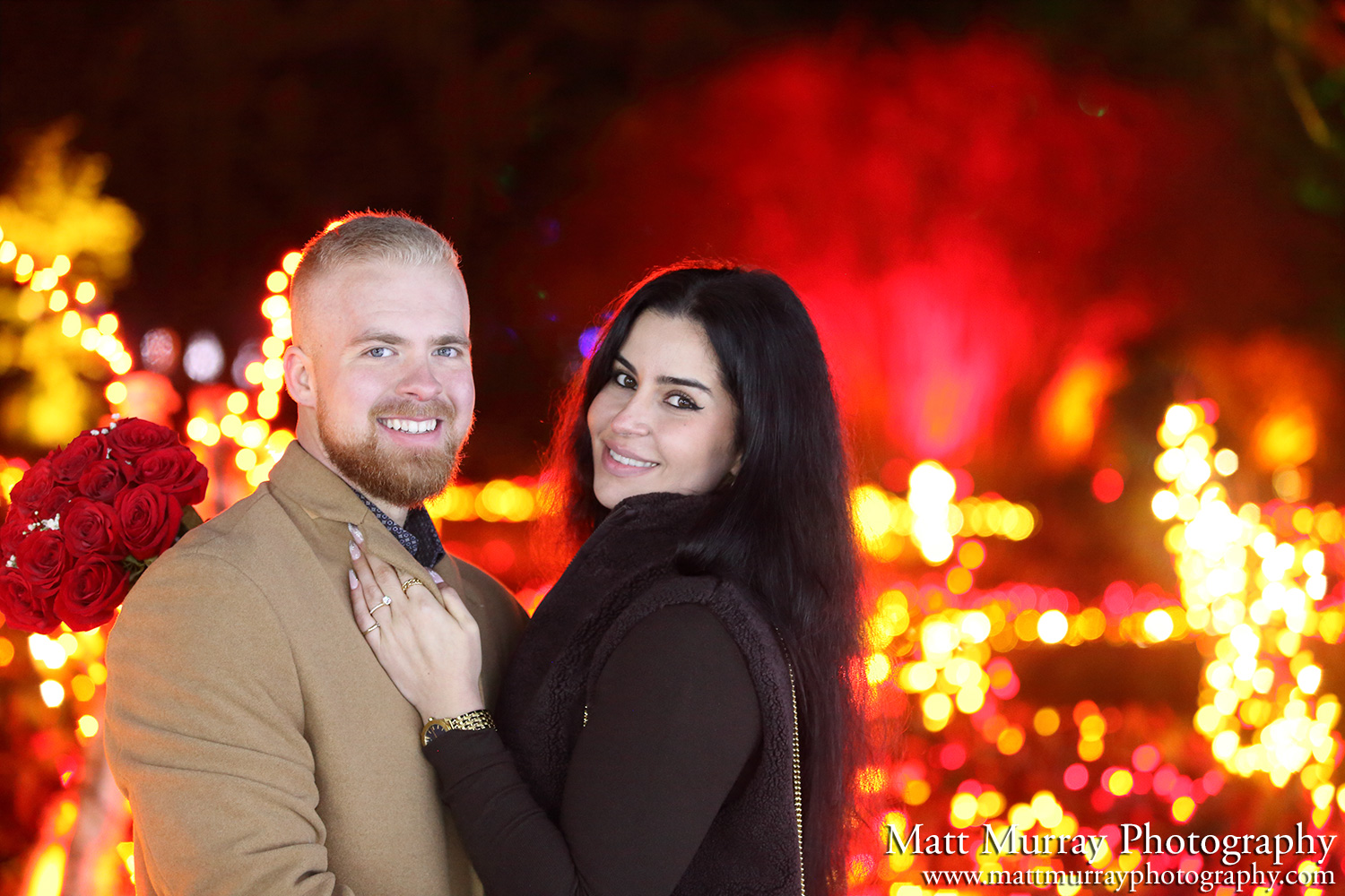 Festival Of Lights Engagement Proposal Photography